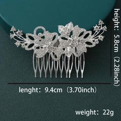 Rhinestone Hairpin Flower Dress Up Hair Clip Women Girls Daily Party Decor