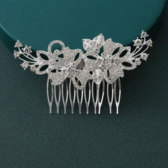 Rhinestone Hairpin Flower Dress Up Hair Clip Women Girls Daily Party Decor