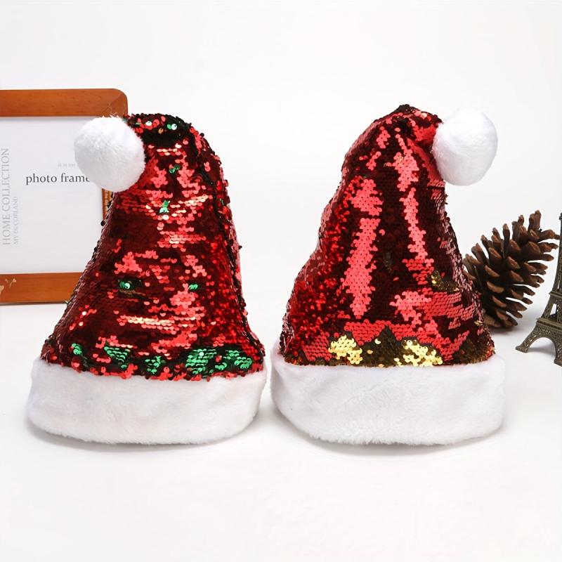Sequins Christmas Hat Party Dress Up Halloween Cosplay Decor