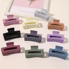 Large Square Hollow Hair Claw Ponytail Clip for Women Girls