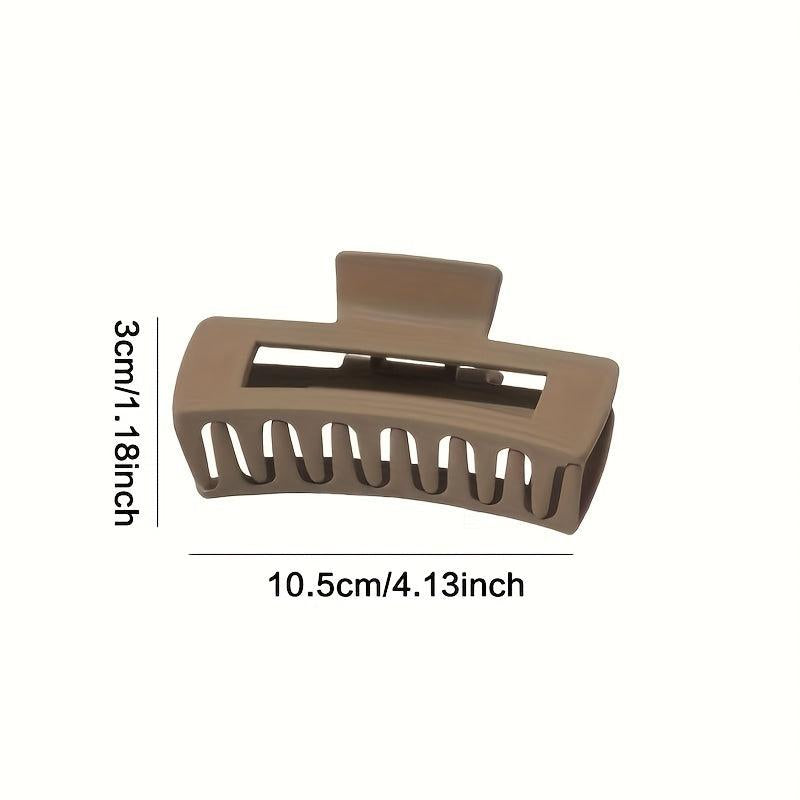 Large Square Hollow Hair Claw Ponytail Clip for Women Girls
