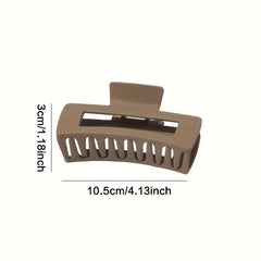 Large Square Hollow Hair Claw Ponytail Clip for Women Girls