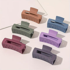 Large Square Hollow Hair Claw Ponytail Clip for Women Girls