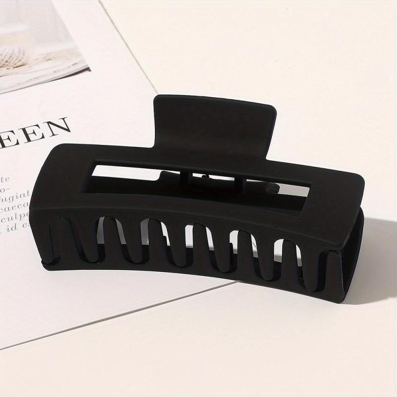 Large Square Hollow Hair Claw Ponytail Clip for Women Girls