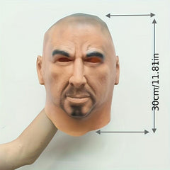 Men's Bald Man Latex Mask Crossdress Male Cosplay Party Mask