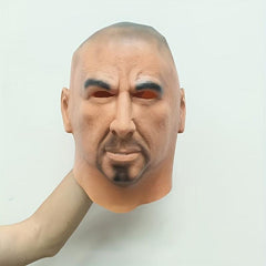 Men's Bald Man Latex Mask Crossdress Male Cosplay Party Mask