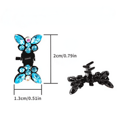 24pcs Butterfly Bead Claw Clips Hair Accessories for Women and Girls