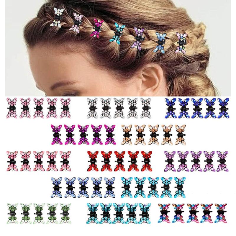 24pcs Butterfly Bead Claw Clips Hair Accessories for Women and Girls