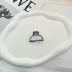 1pc Small Hollow Semicircle Hair Claw Clip for Women Girls