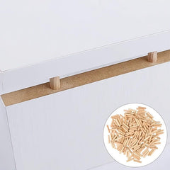200pcs Wooden Dowels Fluted Dowel Pins 3.0cm