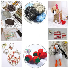 7pcs Coffee Cotton Printed Quilted Fabric for DIY Sewing Patchwork