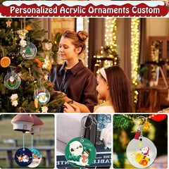 Acrylic Jewelry Blank Transparent Circle DIY Keychain Decoration