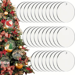 Acrylic Jewelry Blank Transparent Circle DIY Keychain Decoration