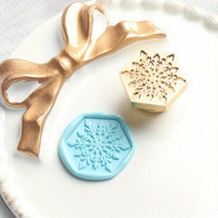Embossed Fire Paint Seal Rose Snowflake Mushroom Garden Seal
