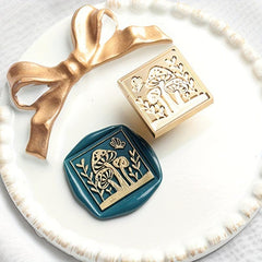 Embossed Fire Paint Seal Rose Snowflake Mushroom Garden Seal