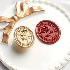 Embossed Fire Paint Seal Rose Snowflake Mushroom Garden Seal