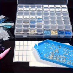 1pc 56 Grids Diamond Painting Storage Box Beads Organizers