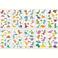 5pcs Kids Cartoon Character Arm Tattoos, No Repetition