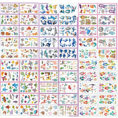 5pcs Kids Cartoon Character Arm Tattoos, No Repetition