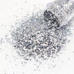 10ml Champagne Silver Mixed Purple Nail Powder Kit Art