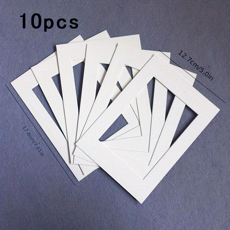 10 Pcs Photo Frames Wall Lined With Cardboard Single Frame DIY Mounting
