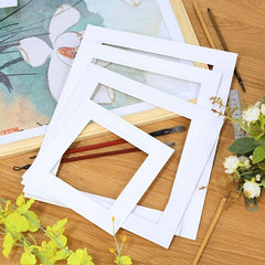 10 Pcs Photo Frames Wall Lined With Cardboard Single Frame DIY Mounting