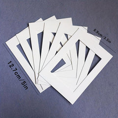 10 Pcs Photo Frames Wall Lined With Cardboard Single Frame DIY Mounting