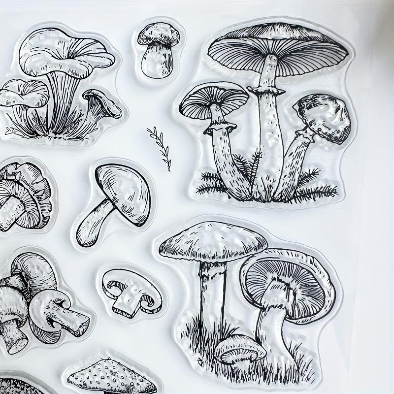 Mushroom Clear Silicone Stamp For Card Making Scrapbooking Decoration Craft