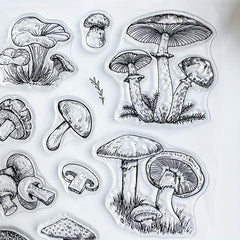Mushroom Clear Silicone Stamp For Card Making Scrapbooking Decoration Craft