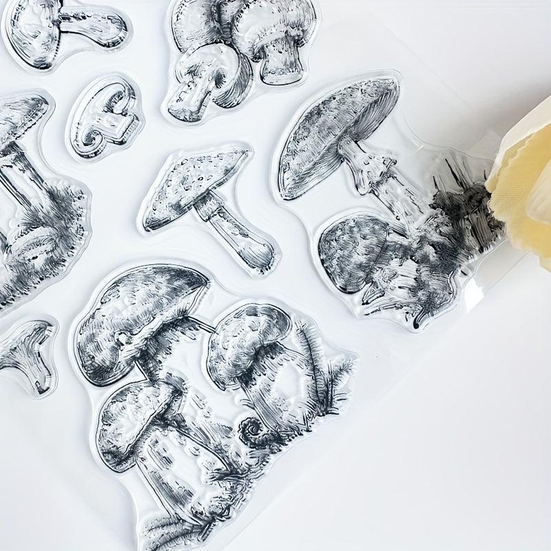 Mushroom Clear Silicone Stamp For Card Making Scrapbooking Decoration Craft