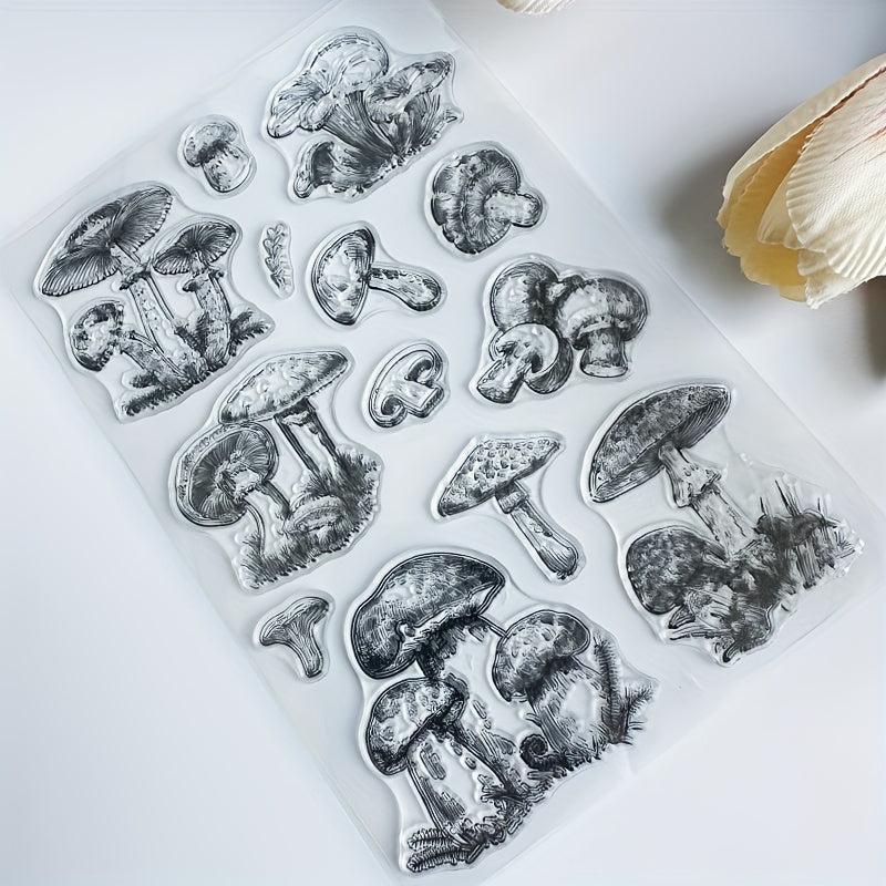 Mushroom Clear Silicone Stamp For Card Making Scrapbooking Decoration Craft