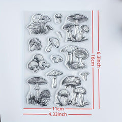 Mushroom Clear Silicone Stamp For Card Making Scrapbooking Decoration Craft