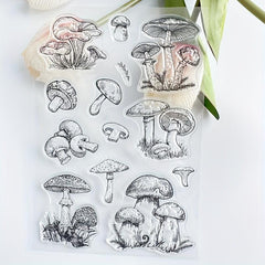 Mushroom Clear Silicone Stamp For Card Making Scrapbooking Decoration Craft