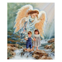 5D Diamond Painting Kit River Art DIY Set for Home Wall Decor