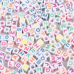 100pcs Alphabet Acrylic Beads for DIY Jewelry & Bracelet Making