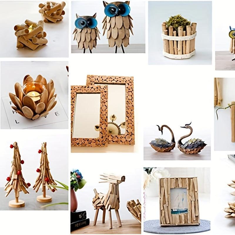 Natural Oval Driftwood Pieces Wooden Shapes For Craft DIY Decorating Fish Tank