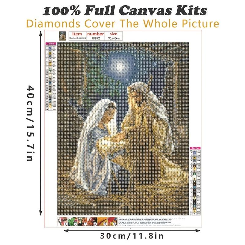 DIY 5D Diamond Painting Kit for Home Wall Decor 11.8X15.7 in