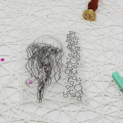Jellyfish Silicone Clear Stamps for Craft Projects