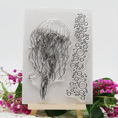 Jellyfish Silicone Clear Stamps for Craft Projects