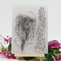 Jellyfish Silicone Clear Stamps for Craft Projects
