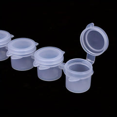 90pcs Acrylic Paint Tray Palette with Lid Kids Student Hand Painting Palette