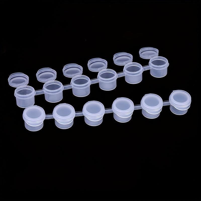 90pcs Acrylic Paint Tray Palette with Lid Kids Student Hand Painting Palette
