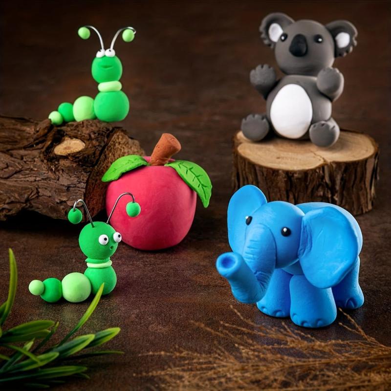 24 Air Dried Clay Magic Foam Set Great for Kids & Adults