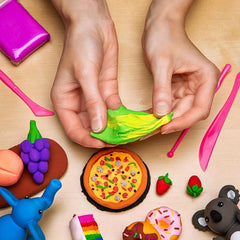 24 Air Dried Clay Magic Foam Set Great for Kids & Adults