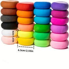 24 Air Dried Clay Magic Foam Set Great for Kids & Adults