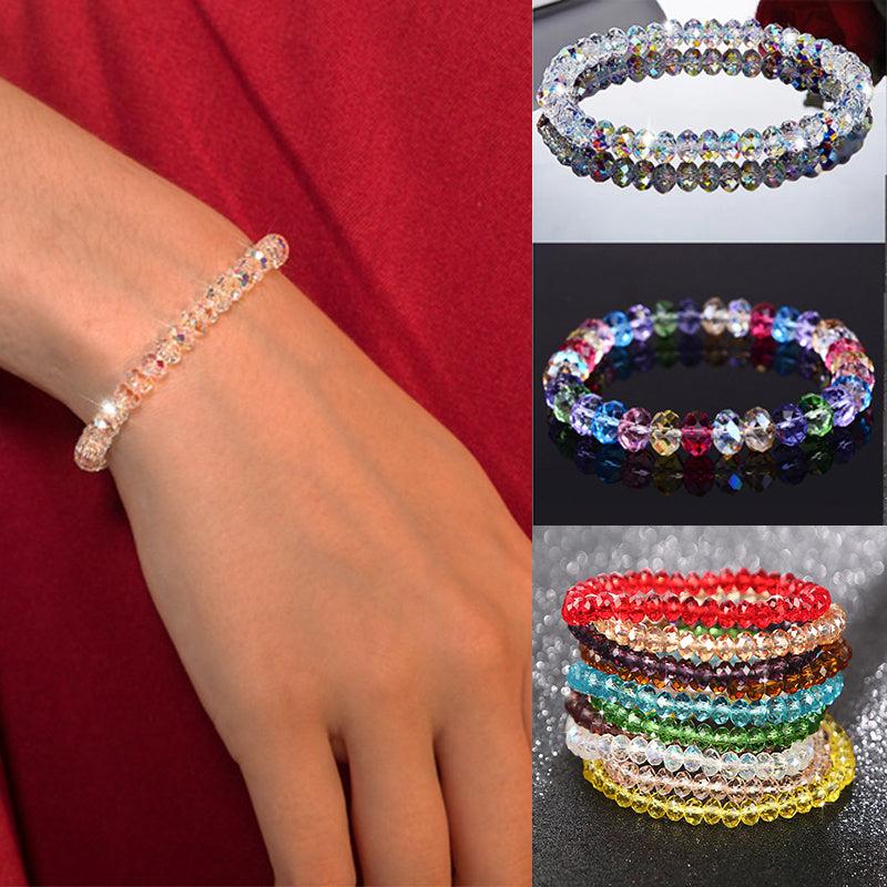Sparkling Synthetic Crystal Bracelet - Add Glamour to Your Outfit