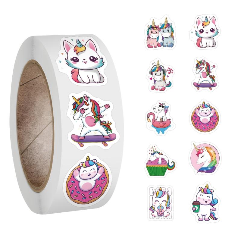 500pcs Girly Unicorn Stickers Water Bottle Laptop Scrapbook Phone Skateb