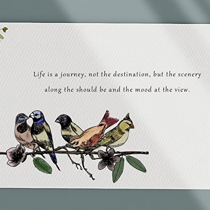 Bird Clear Stamp On Branch For Card Making Decoration DIY Scrapbook