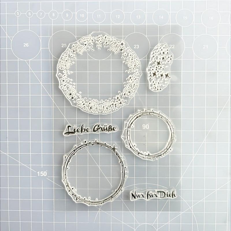 1pc DIY Silicone Transparent Stamp for Background Creation