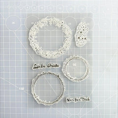 1pc DIY Silicone Transparent Stamp for Background Creation